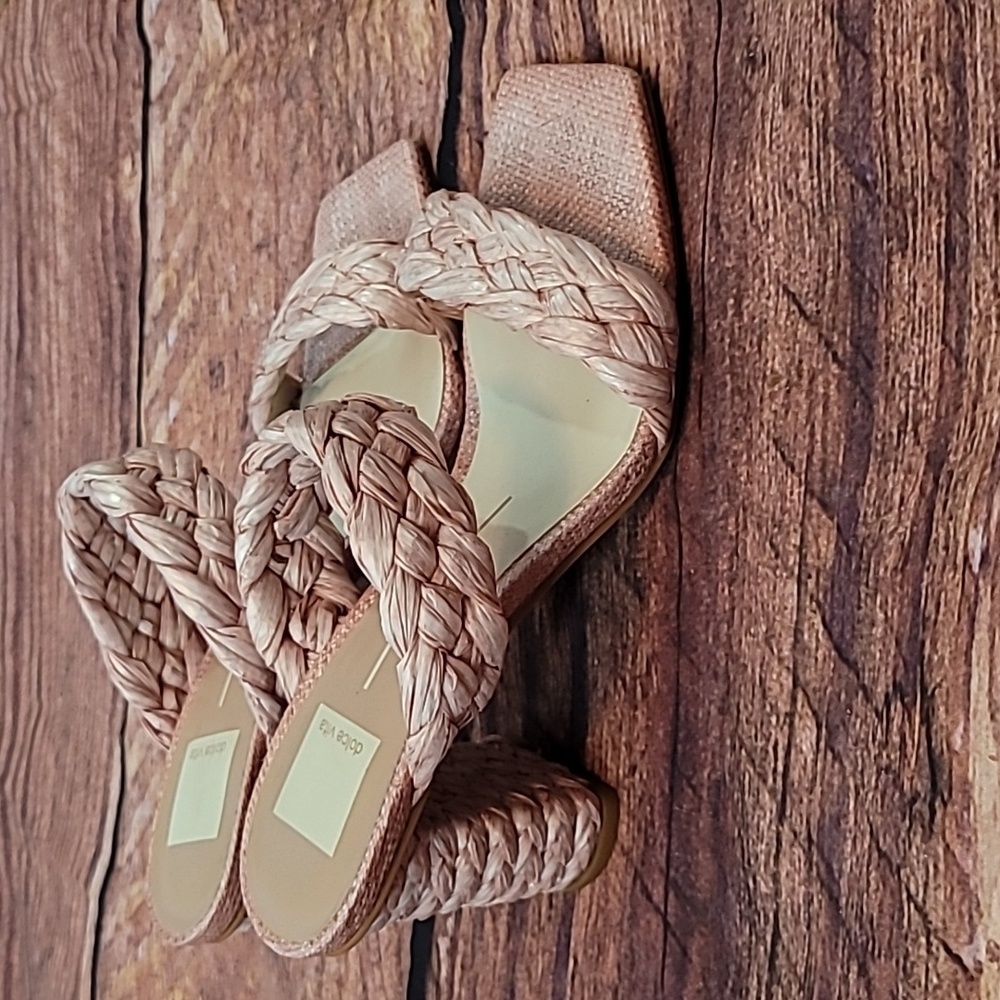 Dolce Vita Paily Raffia Heels - Picture 6 of 12